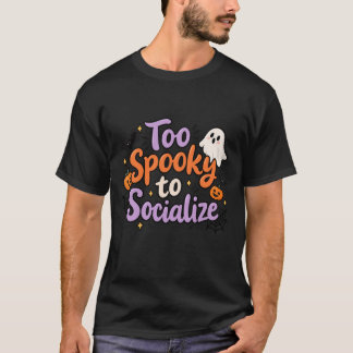 T-shirt de design drôle d'Halloween Spooky to Soci