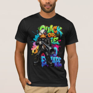 T-shirt de dessin animé de canard drôle « Coin-coi