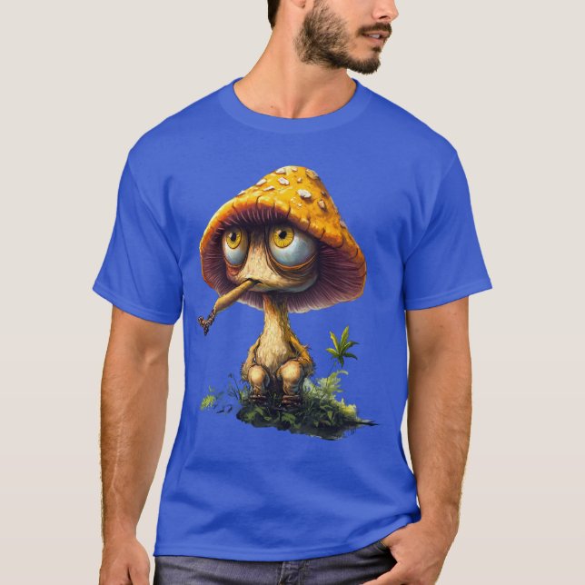 T-shirt de dessin animé de champignon funky défonc (Devant)