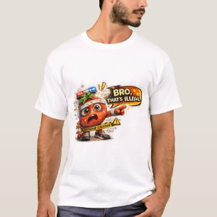 T-shirt de dessin animé drôle avec le meme "Bro Th