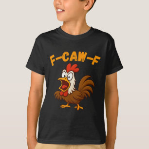T-shirt de dessin animé drôle de ferme de poulet c