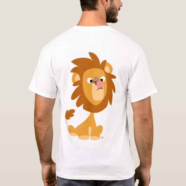 T-shirt de dessin animé Lion ! (dos) (Dos)