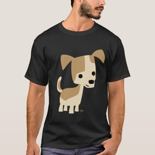 T-shirt de dessin animé pour petits chiens (Devant)