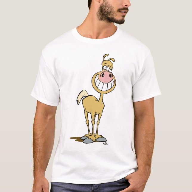 T-shirt de dessin animé souriant (Devant)