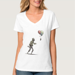 T-shirt de dessin animé Zombie