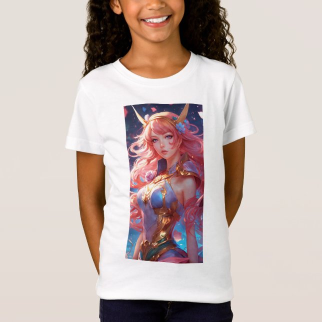 T-shirt de dessin coloré pour enfants (Devant)