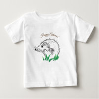 T-shirt de dessin de hérisson mignon