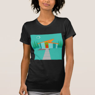 T-shirt de dessin de l'ère spatiale