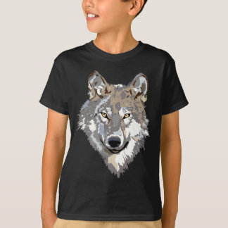 T-shirt de dessin de loup