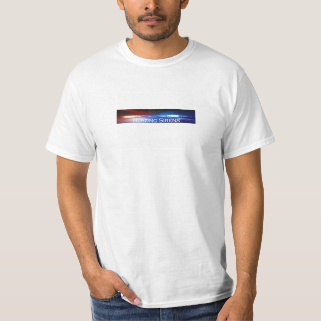 T-shirt de deuil de l'insigne du policier (Devant)