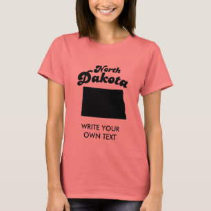 T-SHIRT DE DEVISE D'ÉTAT DU DAKOTA DU NORD