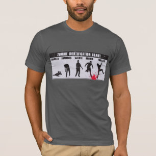 T-shirt de diagramme de zombi