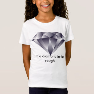 T-shirt de diamant à l'état brut