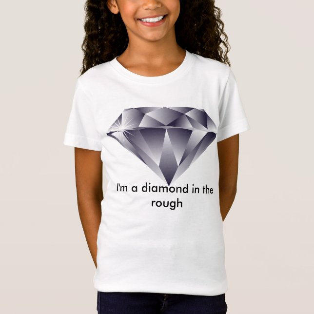 T-shirt de diamant à l'état brut (Devant)
