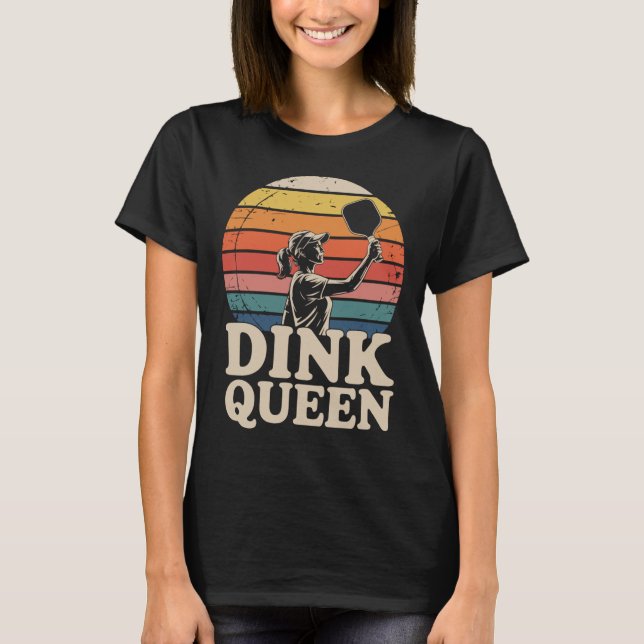 T-shirt de Dink Queen Pickleball pour dames (Devant)