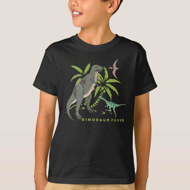 T-shirt de dinosaure de créatures préhistoriques (Devant)