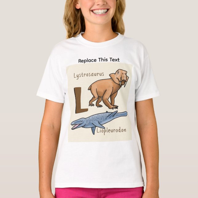 T-shirt de dinosaure ou d'animal préhistorique (Devant)