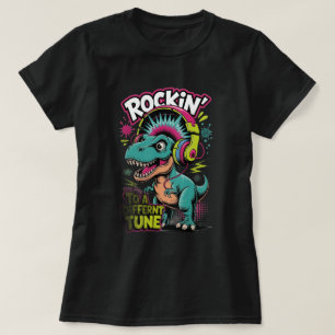 T-shirt de dinosaure qui danse sur un air différen