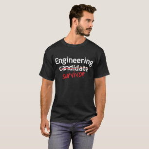 T-shirt de diplôme universitaire de survivant