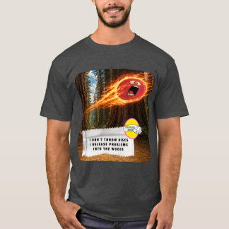 T-Shirt de Disc Golf Blagues sur les Emballages de