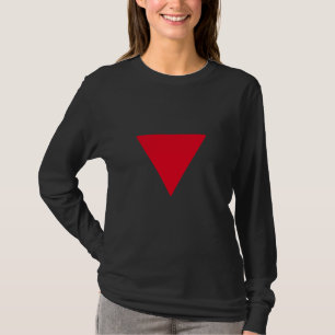 T-SHIRT DE DISIGNE TRIANGLE ROUGE