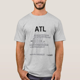 T-shirt de disposition d'aéroport d'ATL