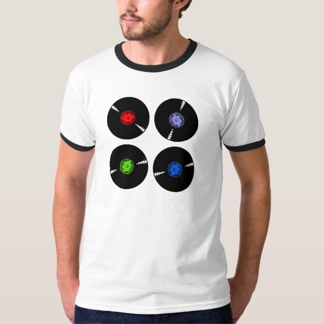 T-shirt de disques vinyle (Devant)