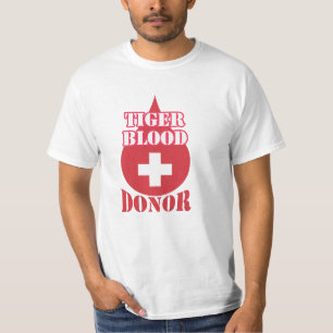 T-shirt de DONNEUR DE SANG de TIGRE