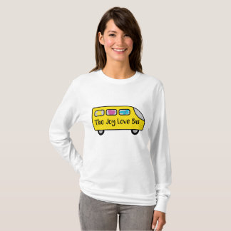 T-shirt de douille d'autobus d'amour de joie le