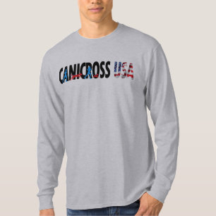 T-shirt de douille de Canicross Etats-Unis des