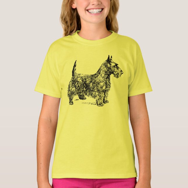 T-shirt de douille de casquette de CHIEN de (Devant)