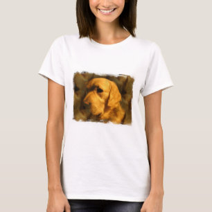T-shirt de douille de chien de golden retriever