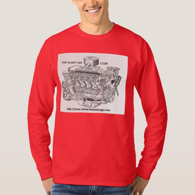 T-SHIRT DE DOUILLE DE CLUB DE SLANT-SIX LONG (Devant)