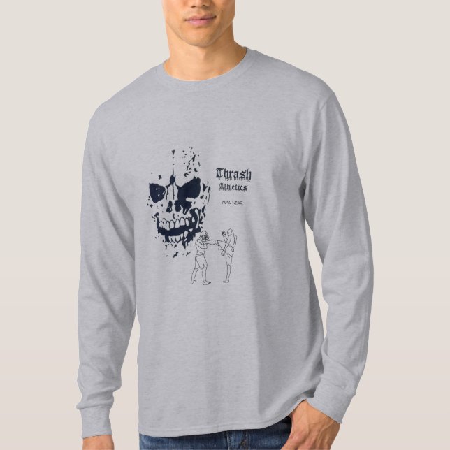 T-shirt de douille de coup-de-pied de la mort long (Devant)