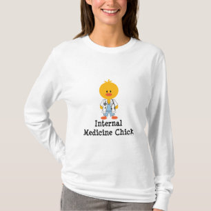 T-shirt de douille de poussin de médecine interne
