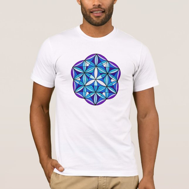 T-shirt de douille de short de fleur de trinité (Devant)
