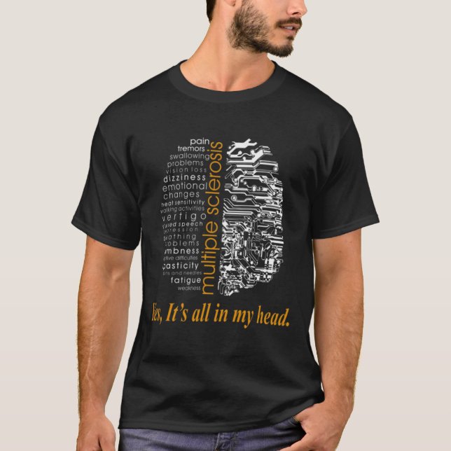 T-shirt De Douleurs De Sclérose En Plaques (Devant)
