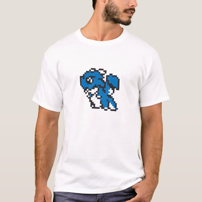 T-shirt de dragon de pixel (Devant)