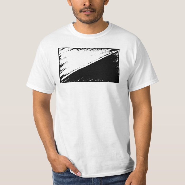 T-shirt de drapeau d'Anarcho-pacifisme (Devant)