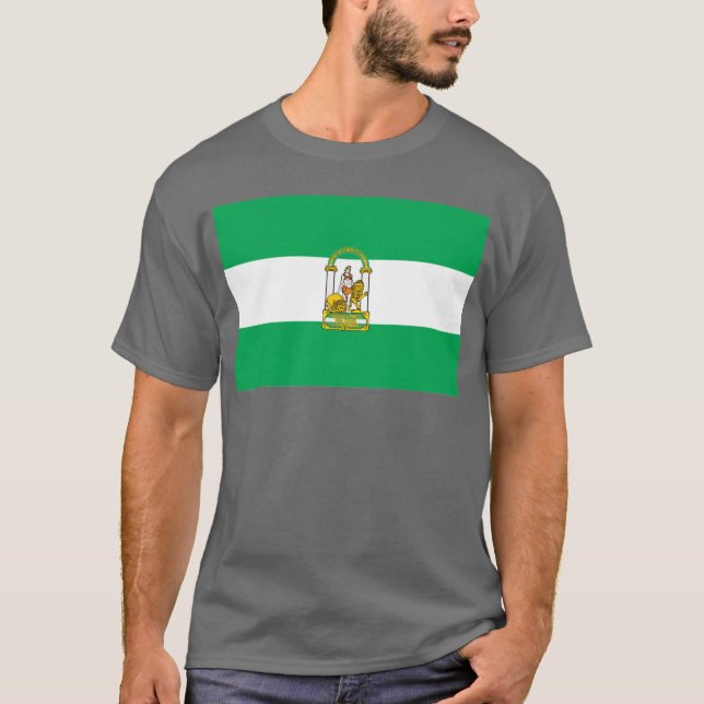 T-shirt de drapeau d'Andalousie (Devant)