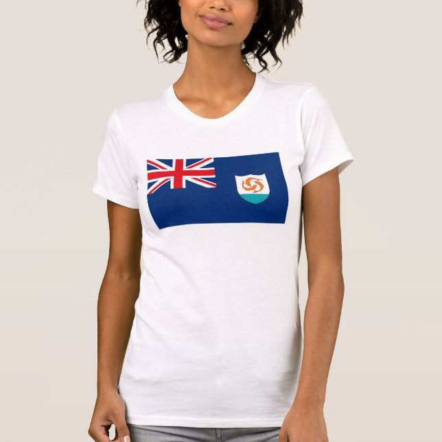 T-shirt de drapeau d'Anguilla (Devant)