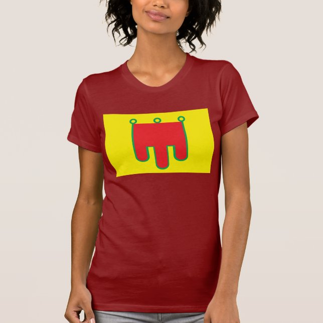 T-shirt de drapeau d'Auvergne (Devant)