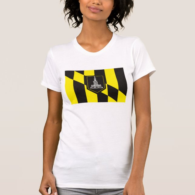 T-shirt de drapeau de Baltimore (Devant)