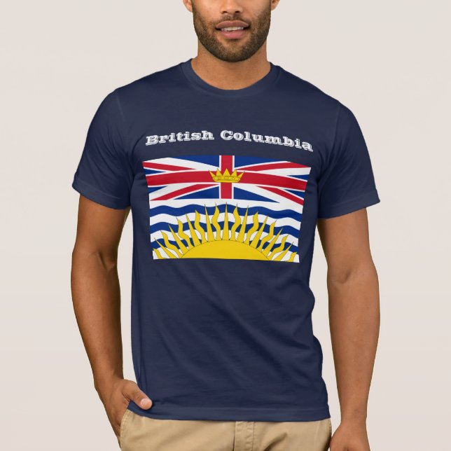T-shirt de drapeau de Colombie-Britannique (Devant)