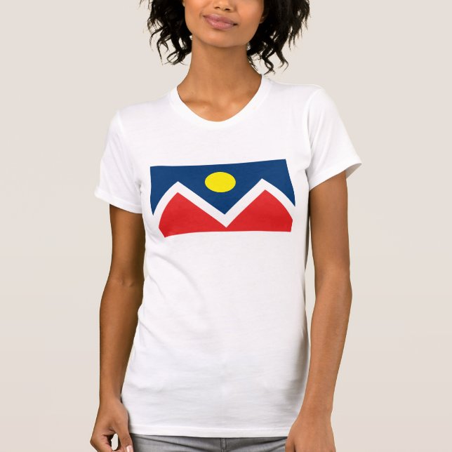T-shirt de drapeau de Denver (Devant)