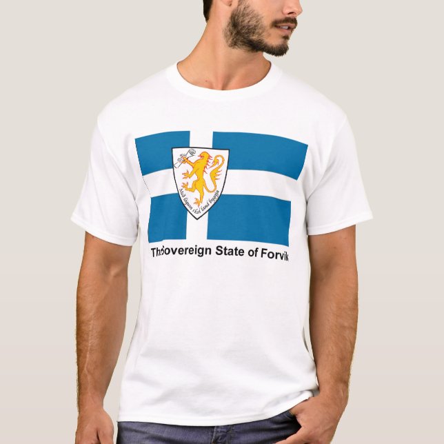 T-shirt de drapeau de Forvik (Devant)
