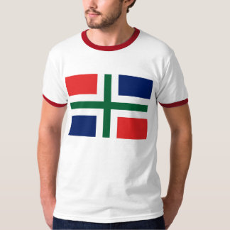 T-shirt de drapeau de Groningue