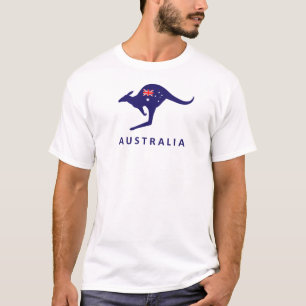 T-SHIRT DE DRAPEAU DE KANGOUROU DE L'AUSTRALIE