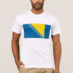 T-shirt de drapeau de la Bosnie