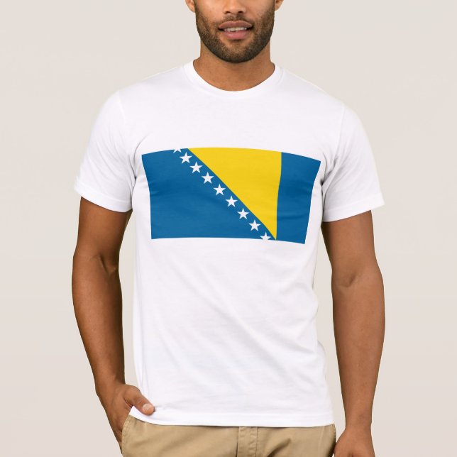 T-shirt de drapeau de la Bosnie (Devant)